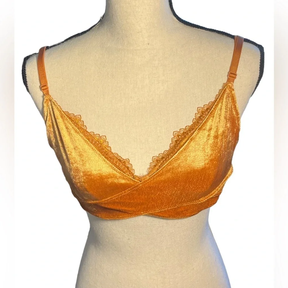 🎉HP🎉 Free People Aurora Longline Underwire Bra Copper Ginger Combo Large NWT - Picture 4 of 12
